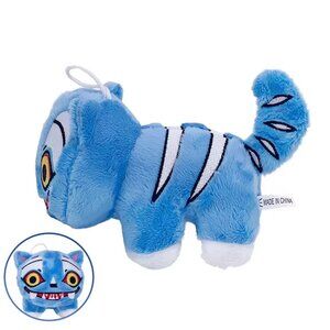 Cute Blue Plush Cat / Tiger – Derpy (K-Pop Demon Hunters) Inspired